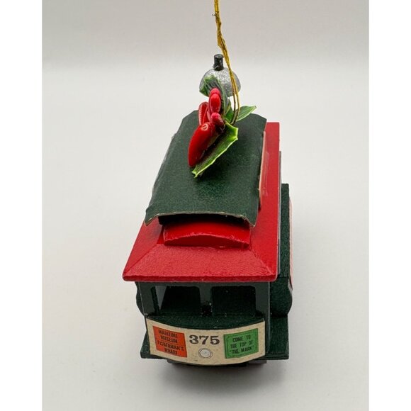 Kurt S Adler San Francisco Cable Car Christmas Tree Ornament Powell & Market - Picture 4 of 7